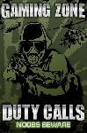 Affiche Gaming Zone (Duty Calls)