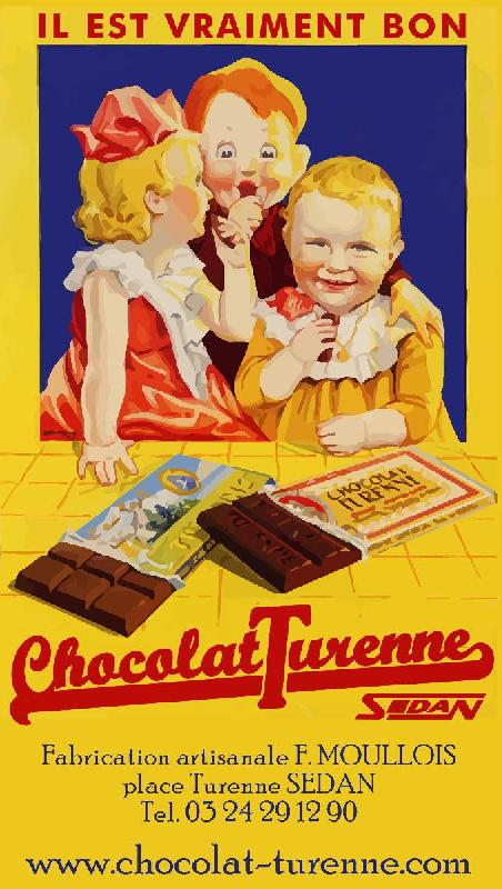 Affiche ancienne Le chocolat de Turenne