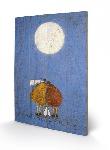 Impression sur bois D - a moon to call their own - small wood - sam toft