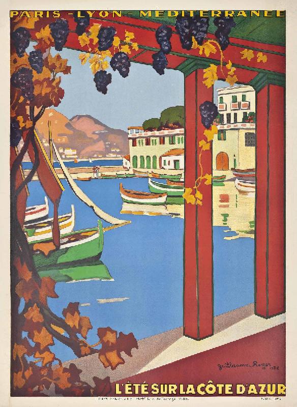 Affiche vintage La Côte d'Azur