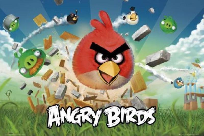 Affiche jeux vidéo Angry Birds