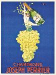 Affiche ancienne de STALL Champagne J.PERRIER