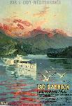 Affiche vintage de Hugo D'ALESI Lac d'Annecy