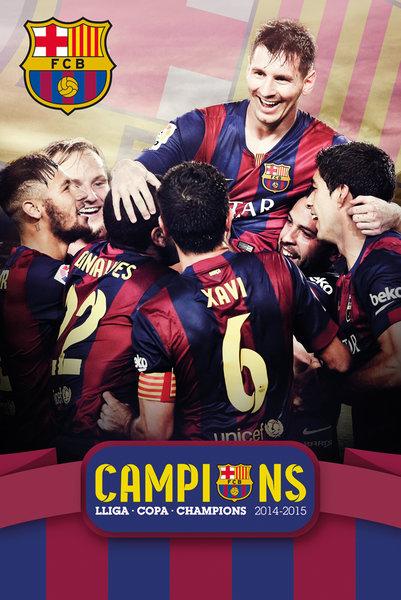 Affiche football Barcelone