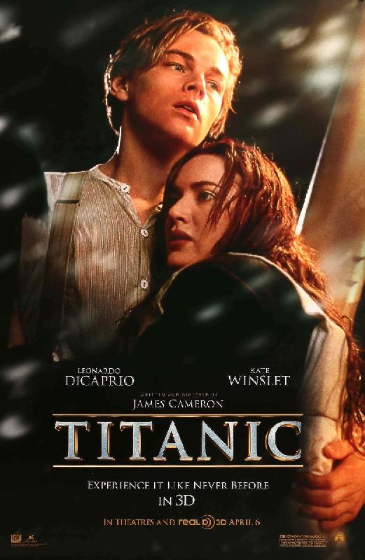 Affiche du film Titanic en 3D