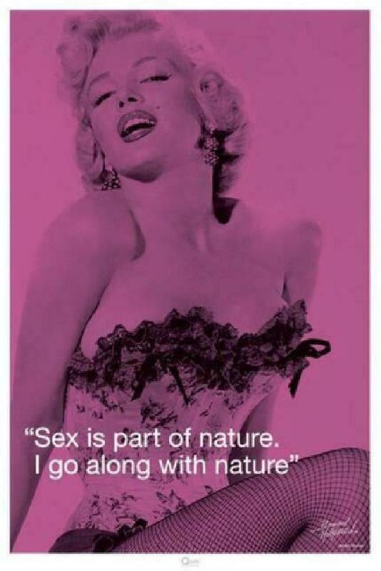 Poster rose de Marilyn Monroe