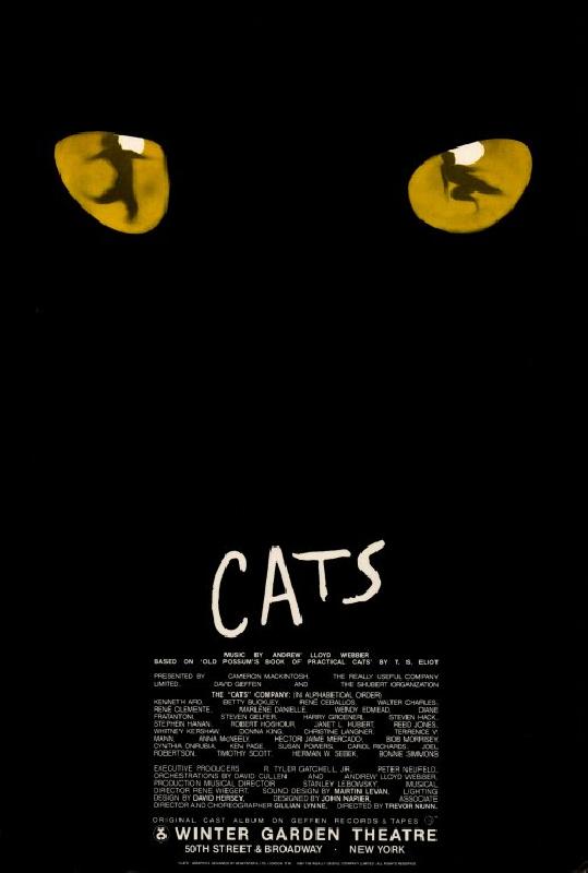 Affiche de la Comédie Musicale Cats (Broadway)
