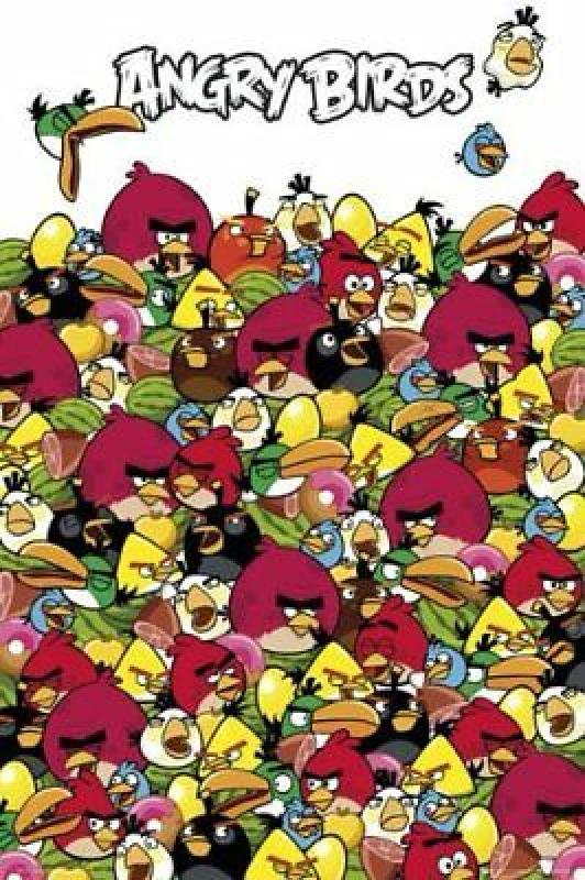 Poster Porte Angry Birds Pile Up