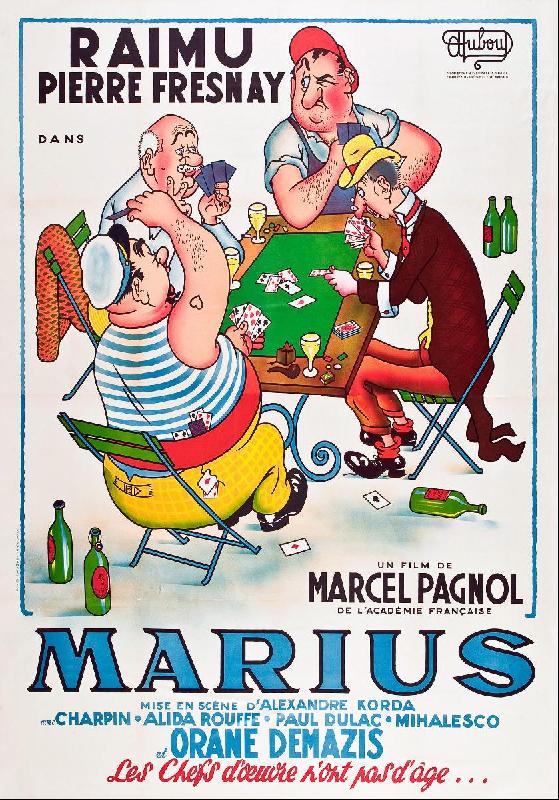 Affiche du film de Marcel Pagnol Marius
