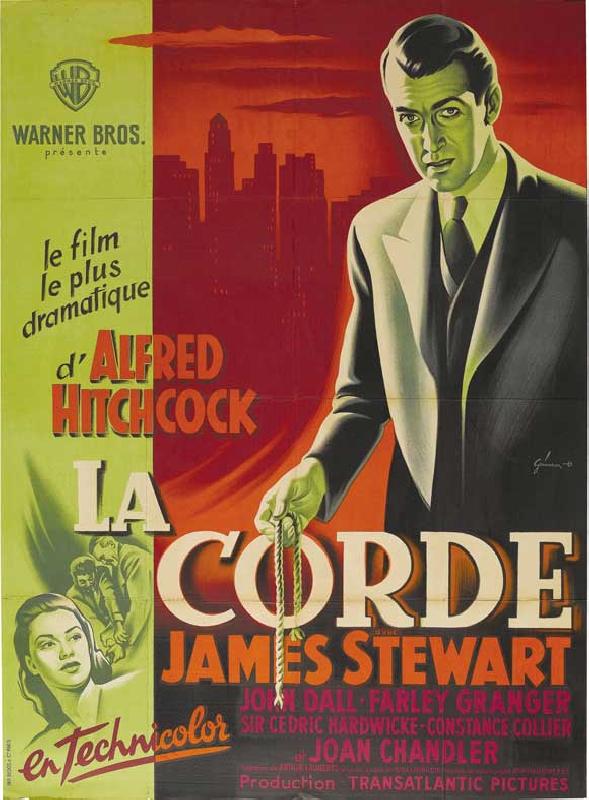 Affiche du film de Alfred Hitchcock La Corde