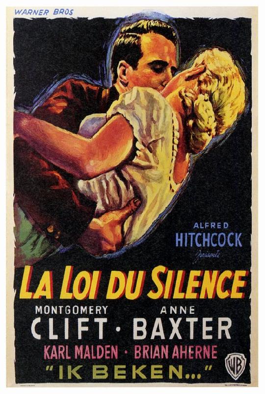 Poster du film de Alfred Hitchcock La Loi du silence