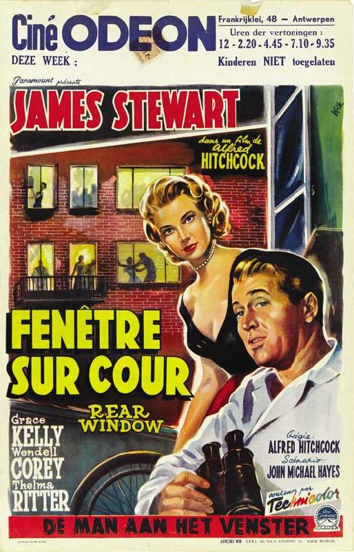 Affiche du film de Alfred Hitchcock Fenêtre sur cour