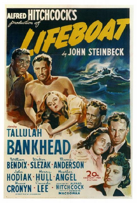 Affiche du film de Alfred Hitchcock Lifeboat