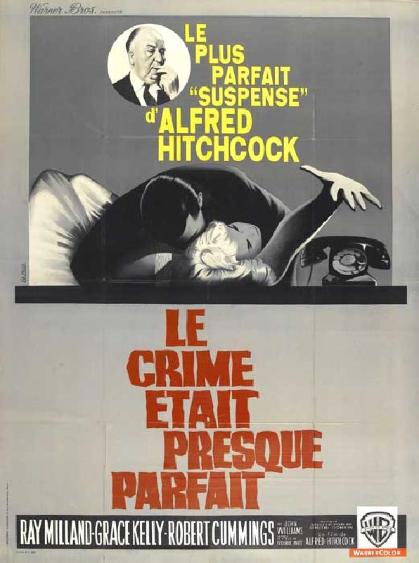 Affiche du film Le Crime était presque parfait Hitchcock