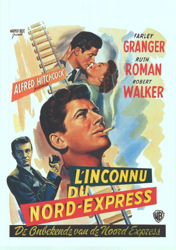 Affiche du film de Hitchcock L'Inconnu du Nord-Express
