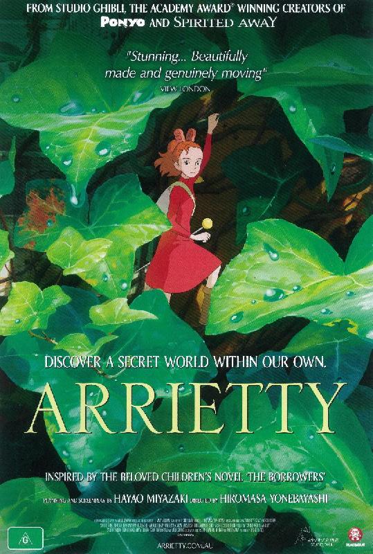 Affiche du film d'animation Arrietty le petit monde des chapardeurs