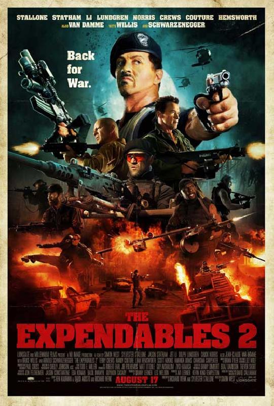 Poster du film The Expendables 2: unité spéciale