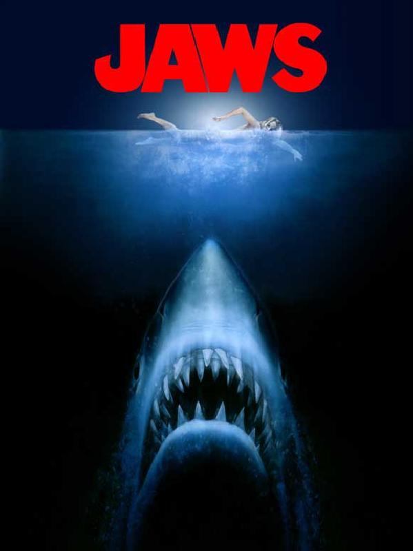 Affiche du film les Dents de la mer (blue)