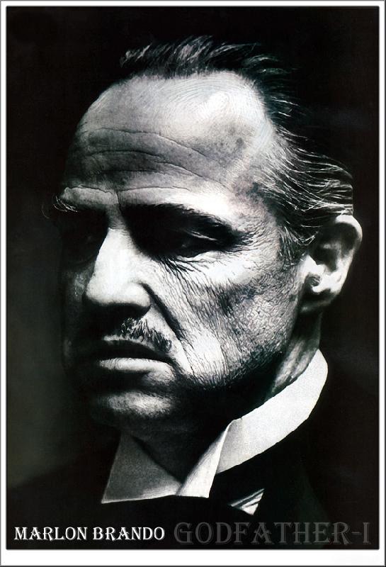 Affiche du film le Parrain (Marlon Brando)
