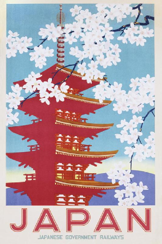 Poster vintage Japan (Blossom)