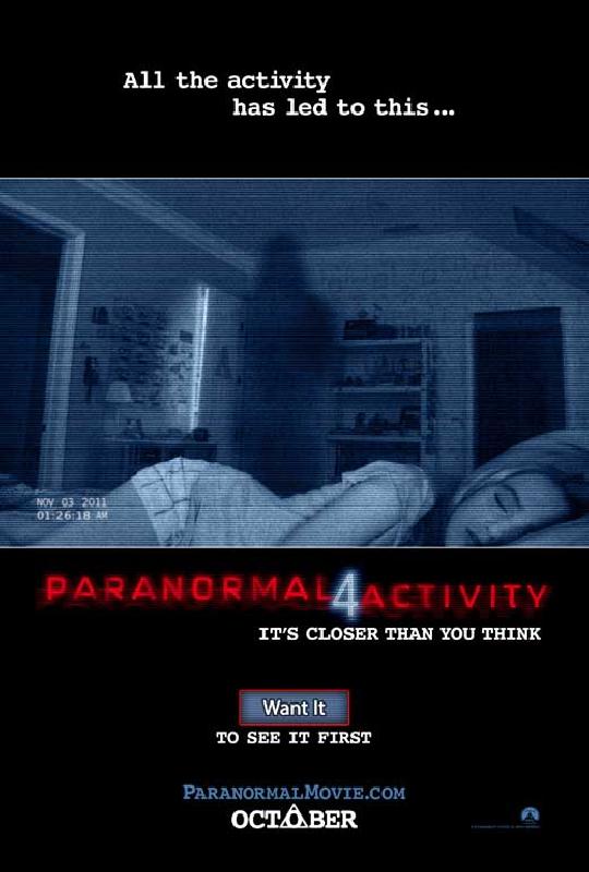 Affiche du film Paranormal Activity 4