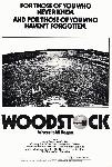 Affiche noir & blanc du documentaire Woodstock