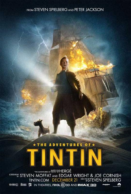 Poster du film Les Aventures de Tintin : Le Secret de la Licorne