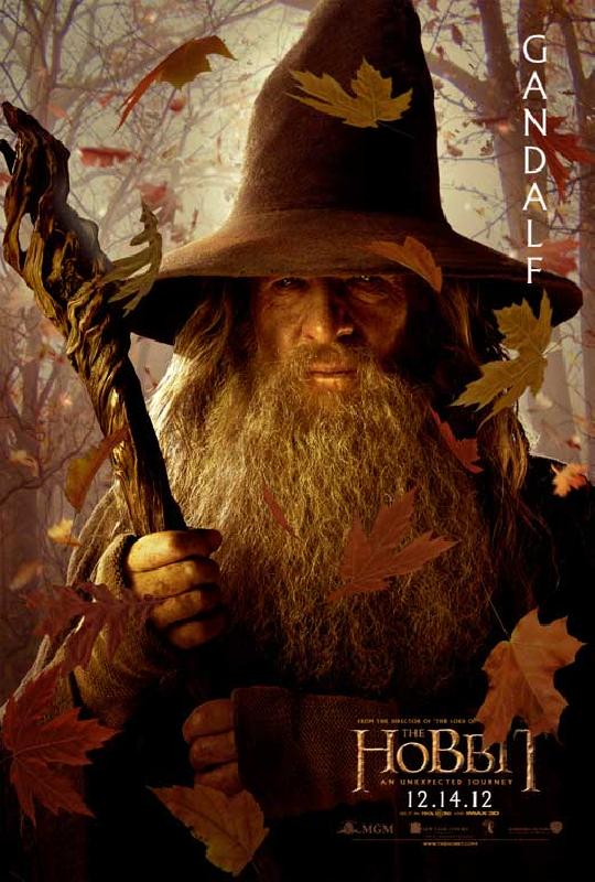 Affiche du film Bilbo le Hobbit (Gandaf)
