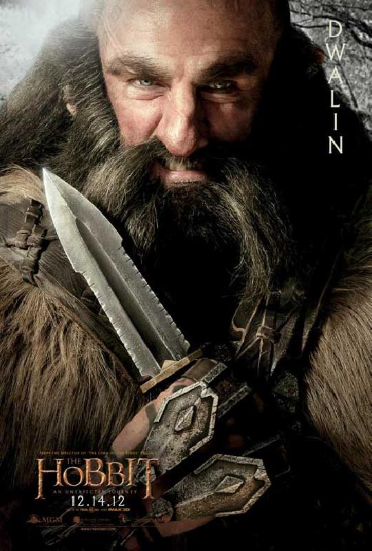 Affiche du film Bilbo le Hobbit (Dwalin)