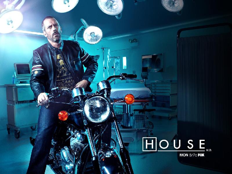 Affiche de la série TV Docteur House (moto)