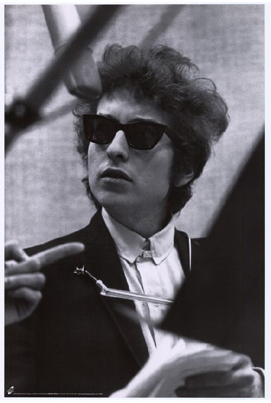 Affiche noir & blanc de Bob Dylan