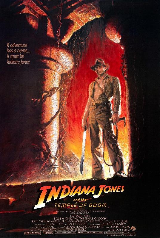 Affiche du film Indiana Jones et le Temple maudit 