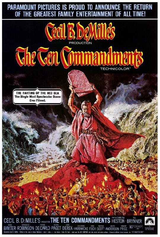 Affiche du film Les Dix commandements