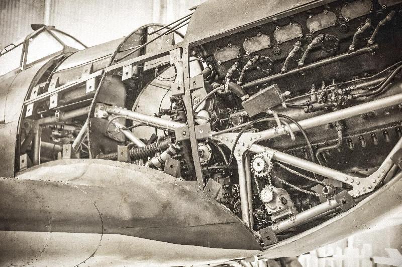 Poster vintage interieur avion