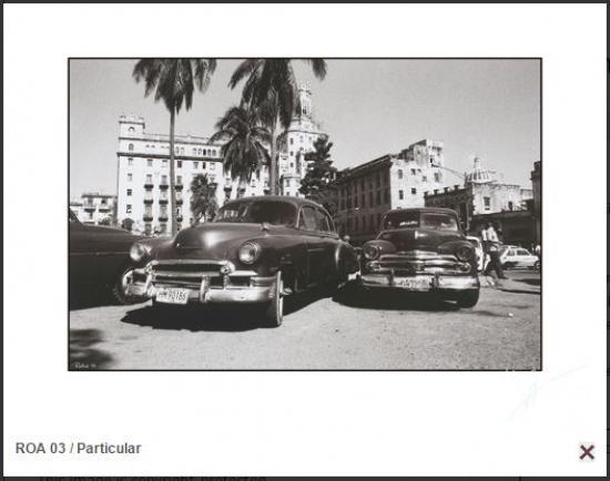 Affiche noir & blanc de voitures anciennes 