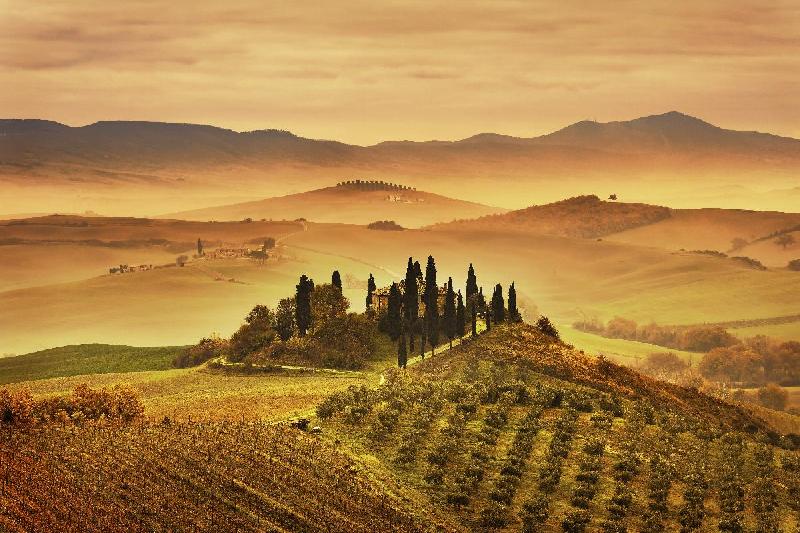 Affiche de la Toscane en Italie 