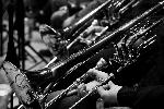 Photo noir & blanc de Trombones à coulisse 