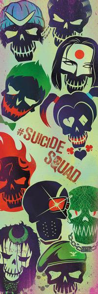 Affiche porte du film Suicide Squad 