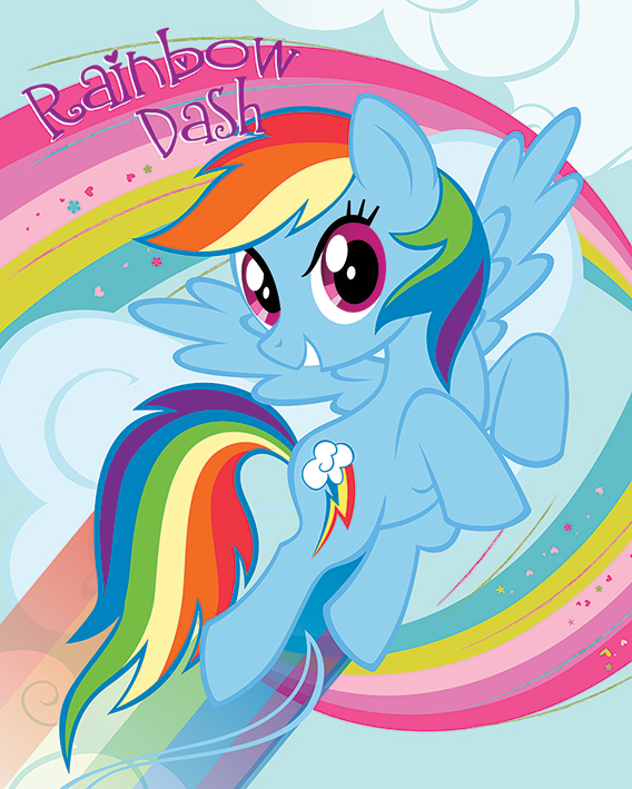 Affiche My Little Pony (Rainbow Dash)