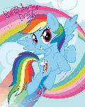 Affiche My Little Pony (Rainbow Dash)