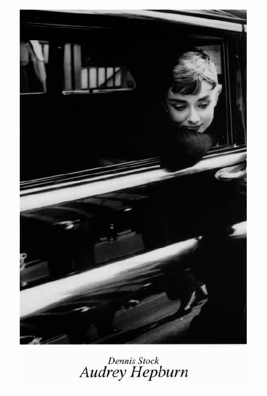Affiche noir & blanc de Audrey Hepburn