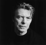 Photo noir et blanc portrait de David Bowie