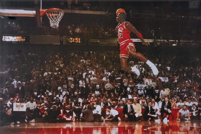 Photo Michael Jordan chicaho bulls dunk