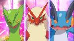 Affiche de trois Pokemons 