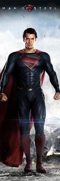 Affiche porte du film Superman of Steel (smallville)