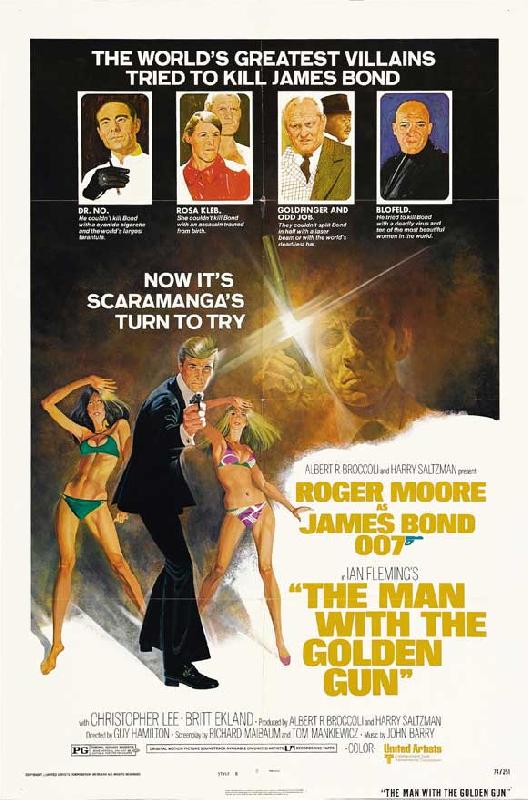 Affiche du film James Bond L'Homme au pistolet d'or