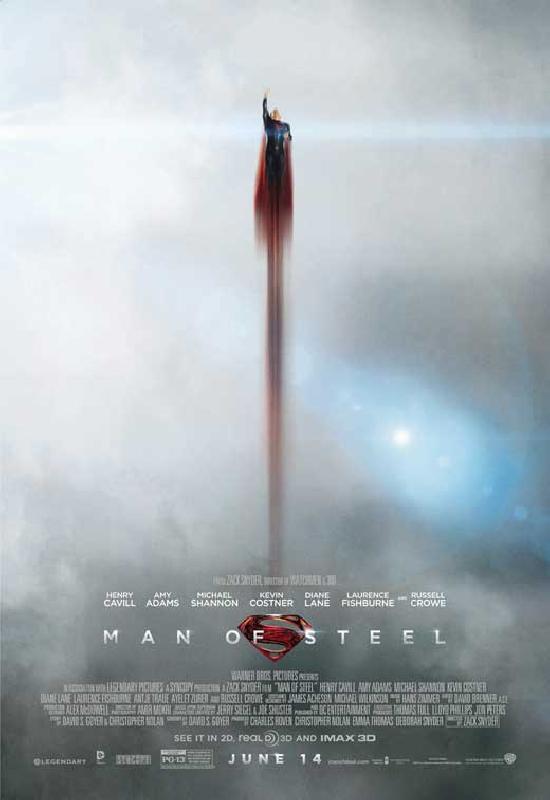 Affiche du film Man of Steel flying