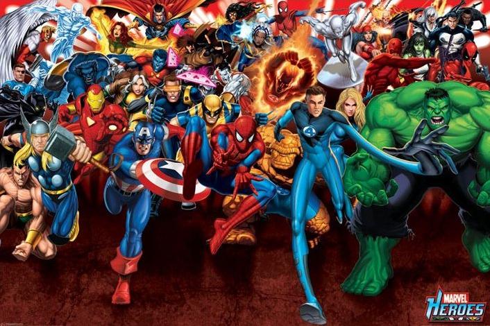 Affiche de BD Marvel Attack