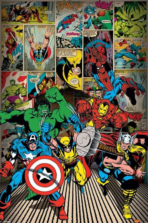 Poster de la bd Marvel Heroes