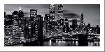 Affiche noir & blanc de Brooklyn Bridge